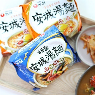 韩国进口农心辛拉面安城汤面牛骨汤鱿鱼海鲜方便面炸酱面速食拉面