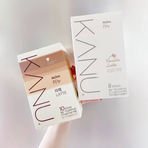 韩国麦馨无砂糖速溶拿铁卡奴咖啡