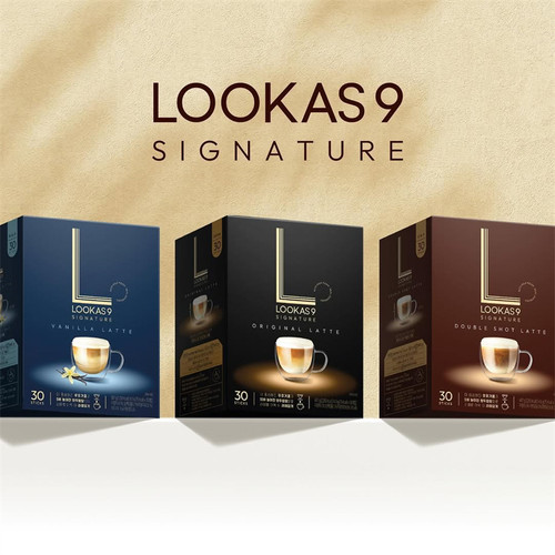 韩国lookas9咖啡粉南阳双倍拿铁