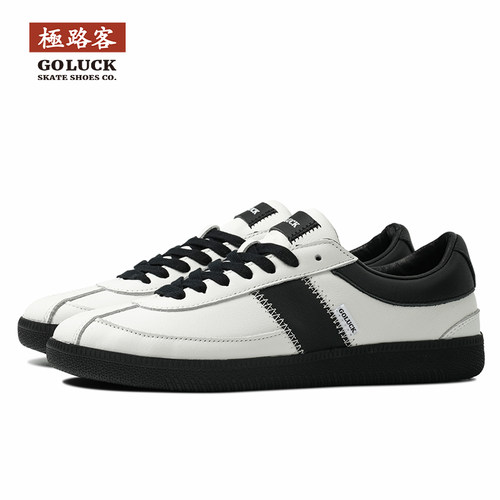 极路客CCD小牛皮极简通勤德训鞋