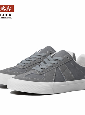 极路客原野灰色男女复古小众德训鞋国潮鞋耐磨减震舒适专业滑板鞋