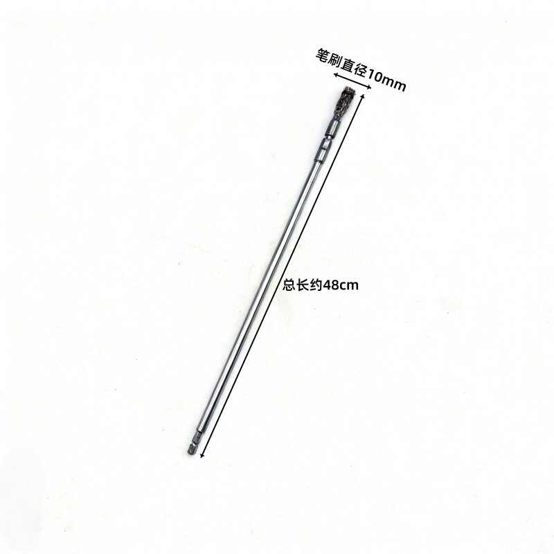 加长款不锈钢丝笔刷茶壶底部打磨抛光除锈金属器皿铁锈内部打磨刷