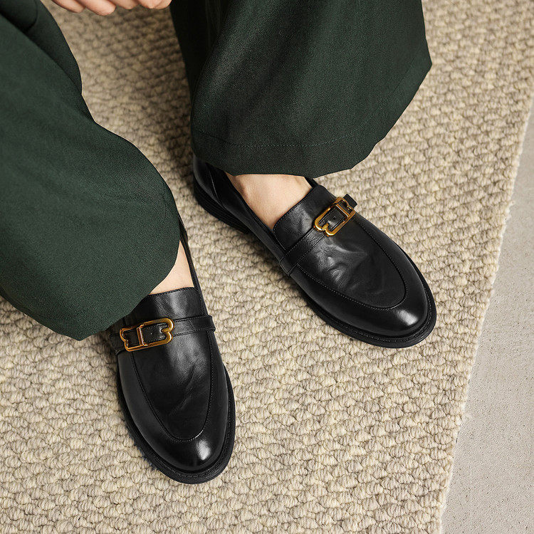 2026新款真皮复古风小个子轻便洋气高级气质百搭深口单鞋,女鞋,深口单鞋,淘宝优惠券,粉丝福利购,淘宝优惠卷