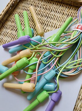 弹力中小学生教加粗5.0MM跳绳