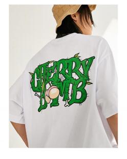 【顽童MJ116主理】MJ FRESH 2023新款logo潮牌印花圆领短袖T恤男