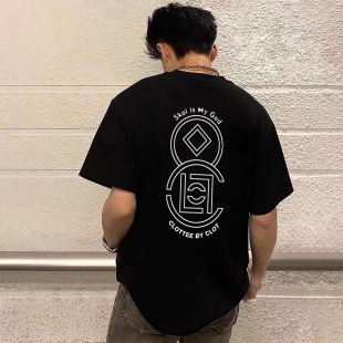 短袖 SKAI 春夏男女情侣美式 T恤 揽佬联名香港会展限定款 CLOT