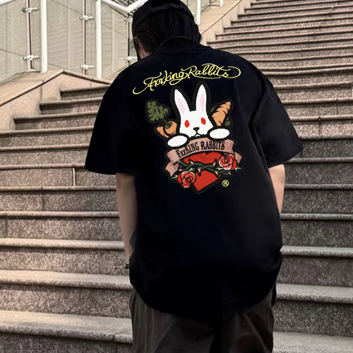 #FR2男女情侣美式复古短袖T恤