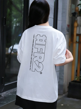 #FR2 LOGO T-shirt基础LOGO标语印花男女情侣日系夏季纯棉短袖T恤