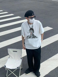CLOT 陈冠希主理恶搞E.D流鼻血标语男女情侣夏季美式纯棉短袖T恤
