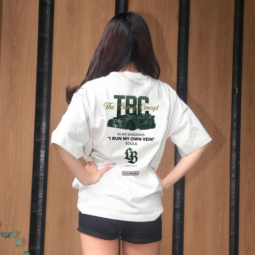 TBC裂纹兰博印花美式短袖T恤