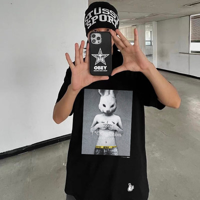#FR2男女情侣美式复古短袖T恤