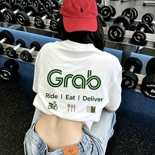 Grab东南亚纪念款美式短袖T恤