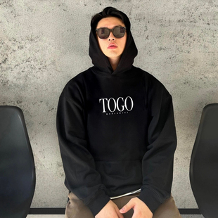 MJFreshc顽童MJ116主理E.SO瘦子同款土狗印花美式复古连帽卫衣