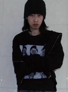 人类注册条码男女美式短袖T恤
