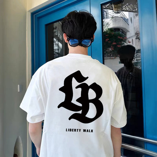 LIBERTYWALKLOGO印花短袖T恤