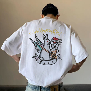 美式 T恤 Bleach Zip Tattoo Frost Rabbits 短袖 Hoodie FR2