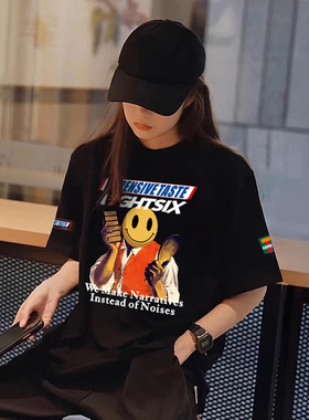 Expensive 7仔便利店系列男女情侣美式复古巧克力款短袖T恤