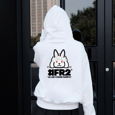 #FR2男女情侣美式复古连帽卫衣