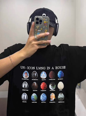 MerryWannaBe MWB capper同款城市客厅巡演印花男女美式短袖T恤