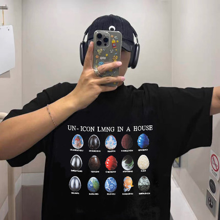 MerryWannaBe MWB capper同款城市客厅巡演印花男女美式短袖T恤