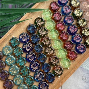 捷克进口复古玛格丽特约 18mmdiy手工串珠饰品手链项链耳环材料