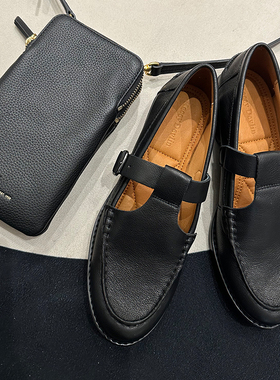 德芙琳女鞋 官方正品Kacey Devlin  法式复古玛丽珍平底乐福鞋女