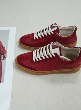 德芙琳女鞋 官方正品Kacey Devlin 方格纹德训鞋时尚休闲鞋女鞋