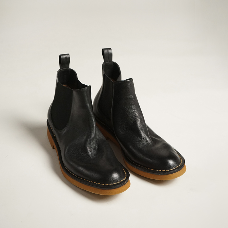 复古英伦及踝切尔西靴子
