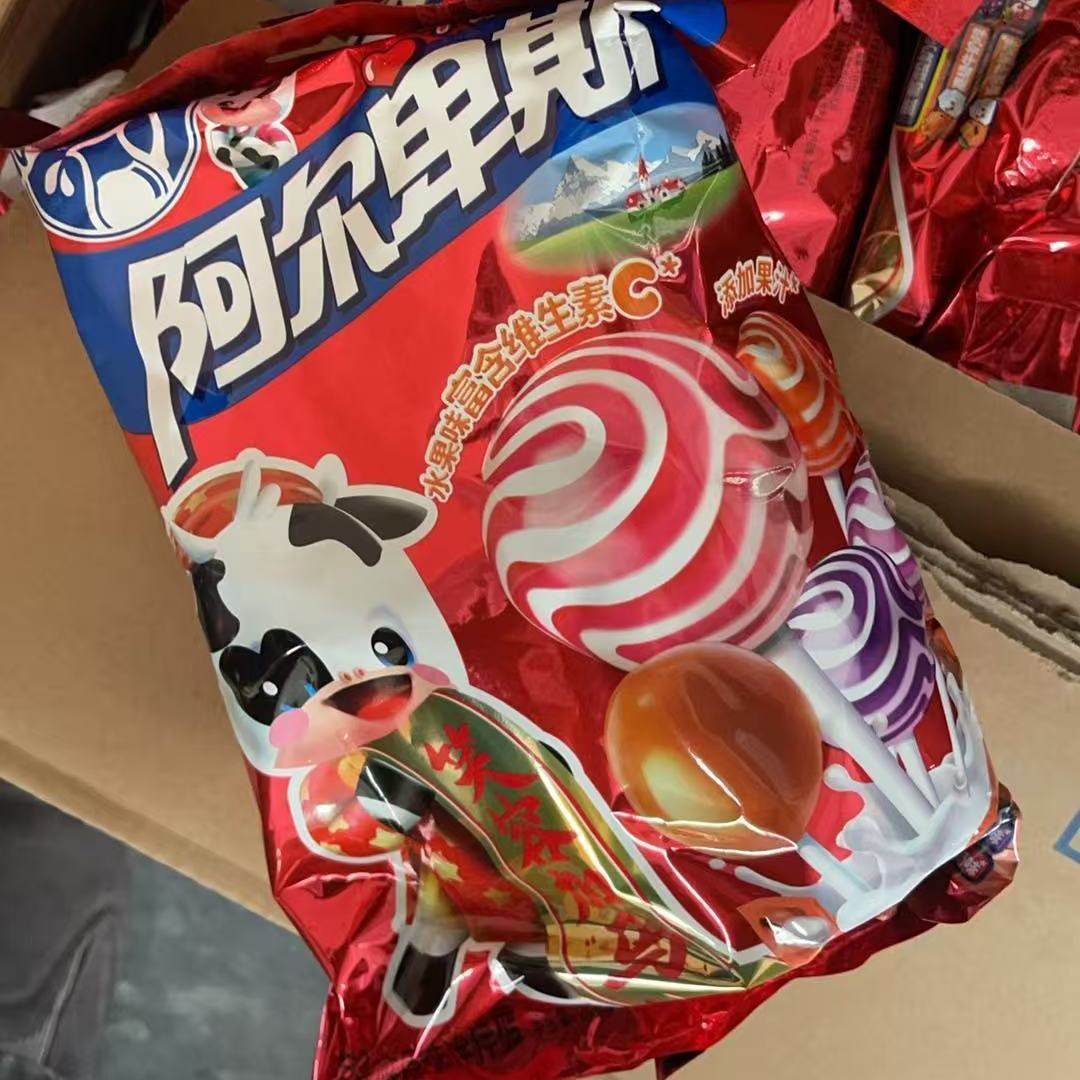 阿尔卑斯棒棒糖珍宝珠水果味硬糖儿童蛋仔派对零食糖果休闲食品