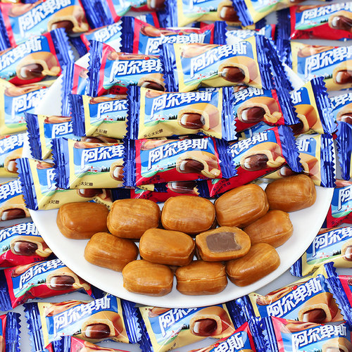 阿尔卑斯结婚500g批发夹心太妃糖