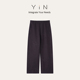 女59108 羊毛混纺复古风高腰宽松直筒休闲长裤 MTT 1.0宝盒