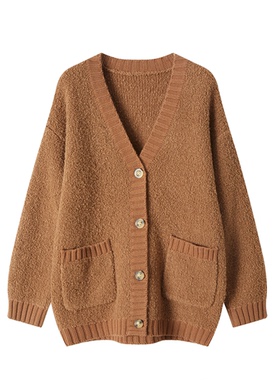 【MTT】【1.0宝盒】 骆驼绒休闲百搭4扣开衫长袖厚款24161