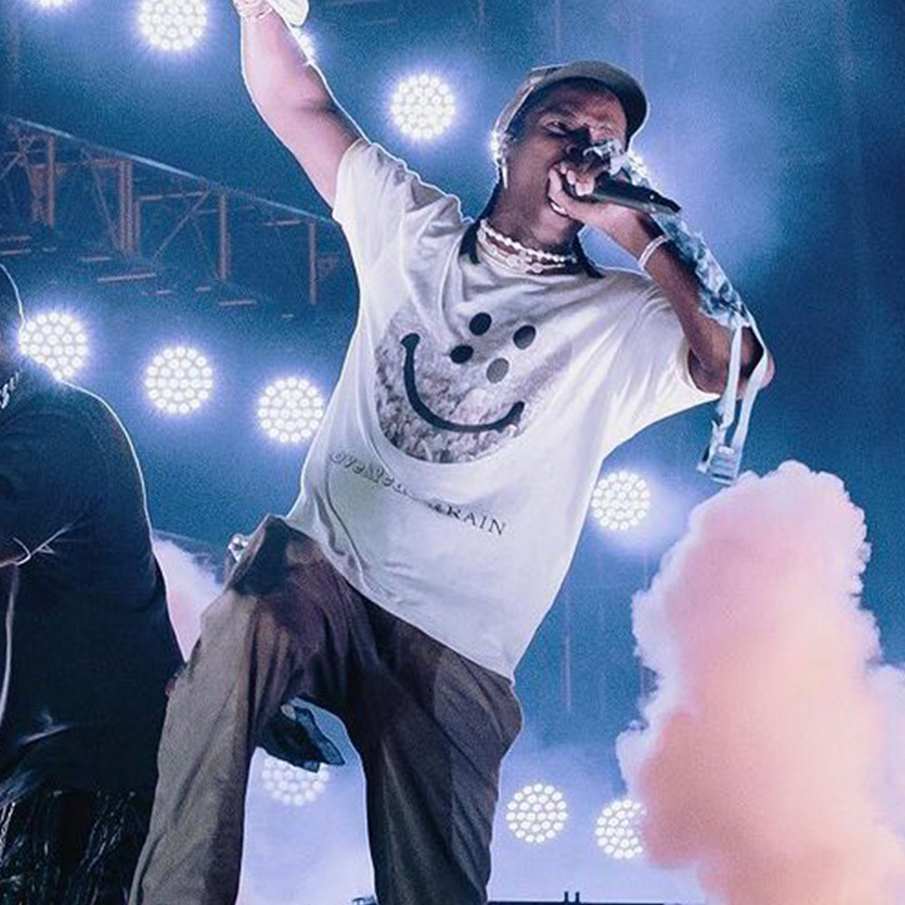 KAPITAL smile ringer tee love peace rain  ASAP Rocky T恤图片
