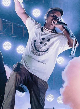 KAPITAL smile ringer tee love peace rain  ASAP Rocky T恤