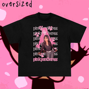 粉红豹 Camiseta Oversized 'PINKPANTHERESS Y2K tee T恤 潮
