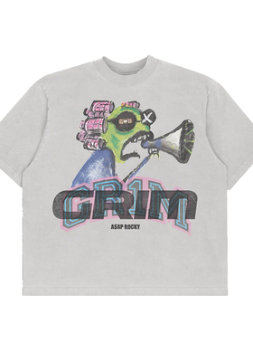 AWGE x A$AP Rocky GR1M SHORT SLEEVE 说唱 短袖 短T  T恤 潮