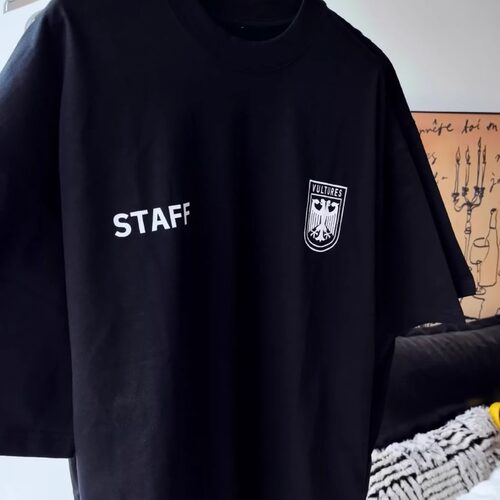 kanye海口试听会工作人员服装kanye海口试听会周边高街宽松短袖