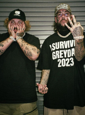 G59 Records Suicideboys I Survived Greyday 2023 说唱 T恤 潮