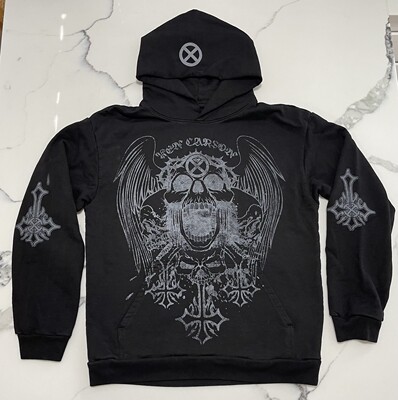 Destroy Lonely X Ken Carson XSideDown 欧洲巡回赛印花连帽卫衣