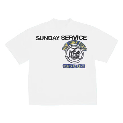 Kanye West Sunday Service New York III T-Shirt 联名 T恤 潮