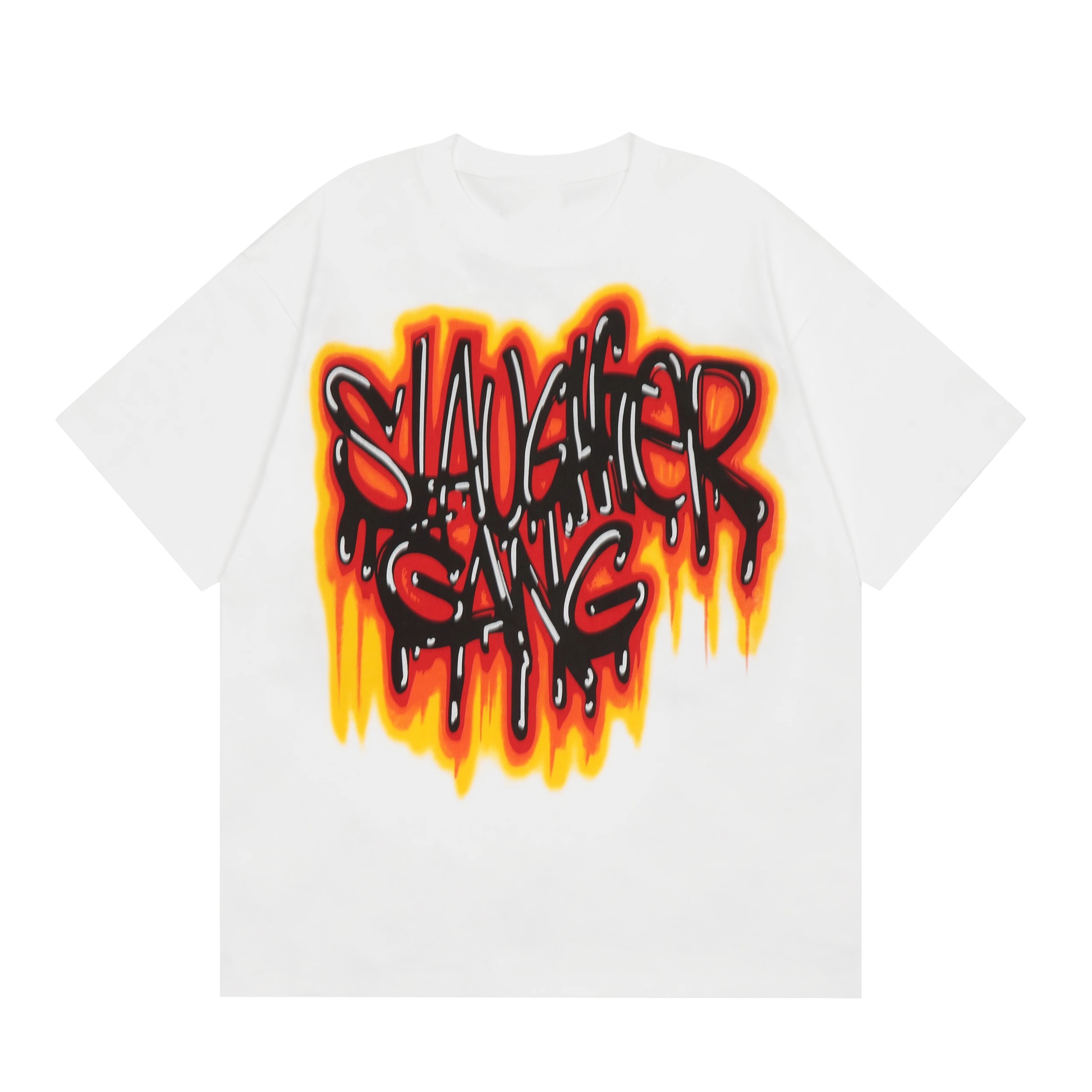 21 Savage _Slaughter Gang_ Tee (AAB Tour Merch) 火焰短袖