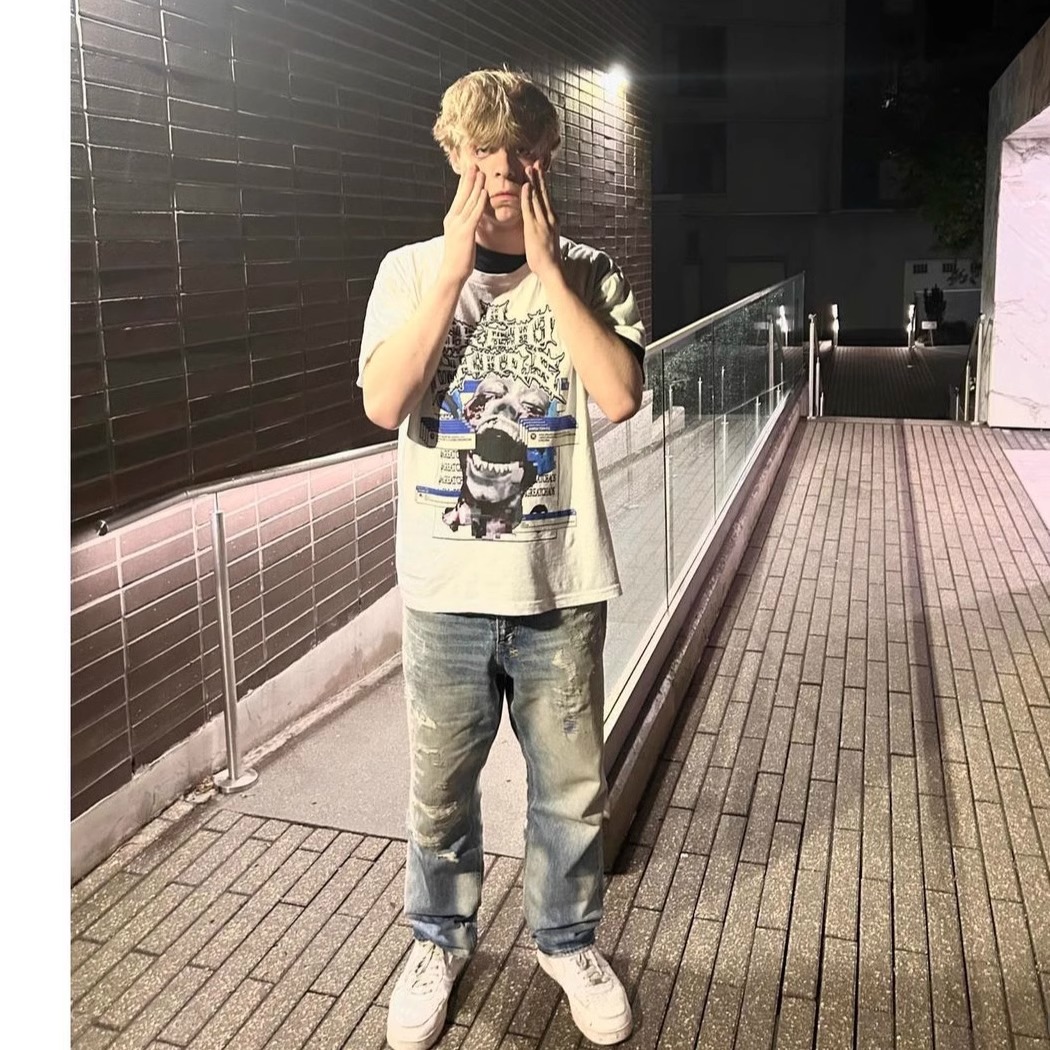 Ken Carson A Great Chaos LA Tee 黑白情侣T恤短袖