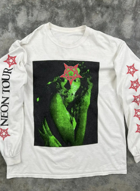 Playboi Carti Neon Tour 联名 Longsleeve 长袖 T恤 上衣 街头潮