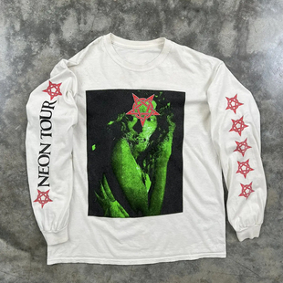 Playboi Carti Neon Tour 联名 Longsleeve 长袖 T恤 上衣 街头潮