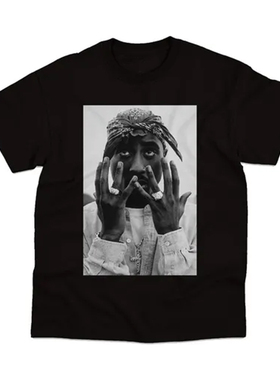 2Pac Playera Tupac Shakur M3  联名 说唱 周边 T恤 潮