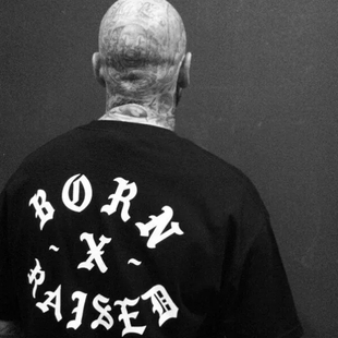 Tshirt 潮 Raised 短T 短袖 联名 Tee logo Rocker Born