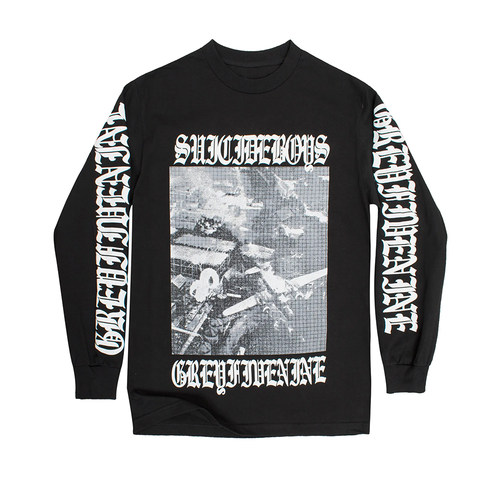 G59 Suicideboys Greyday Tour Merch Black  T-Shirt 长袖 上衣
