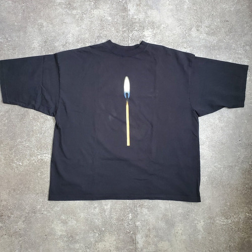 Kanye West Donda2 LIT MATCH Tee Short 联名 说唱 T恤 潮