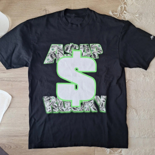 Rocky black ASAP shirt T恤 big 联名 Awge 潮 logo 说唱 rap