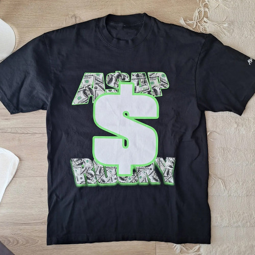 ASAP Rocky Awge big logo black rap t-shirt 说唱 联名 T恤 潮